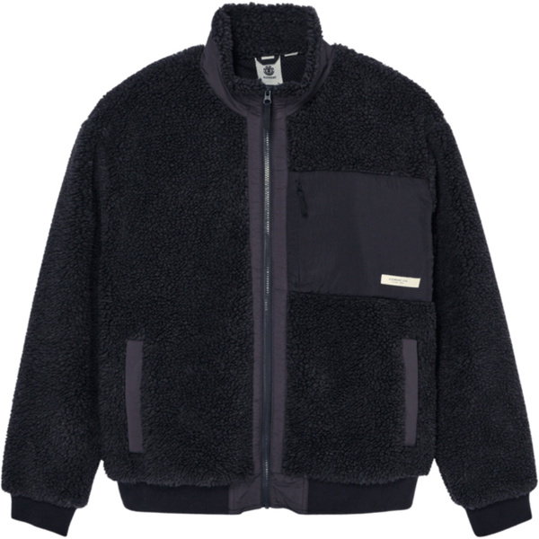 2026 Element Mens Oak Sherpa Fleece ELYJK00224 - Off Black